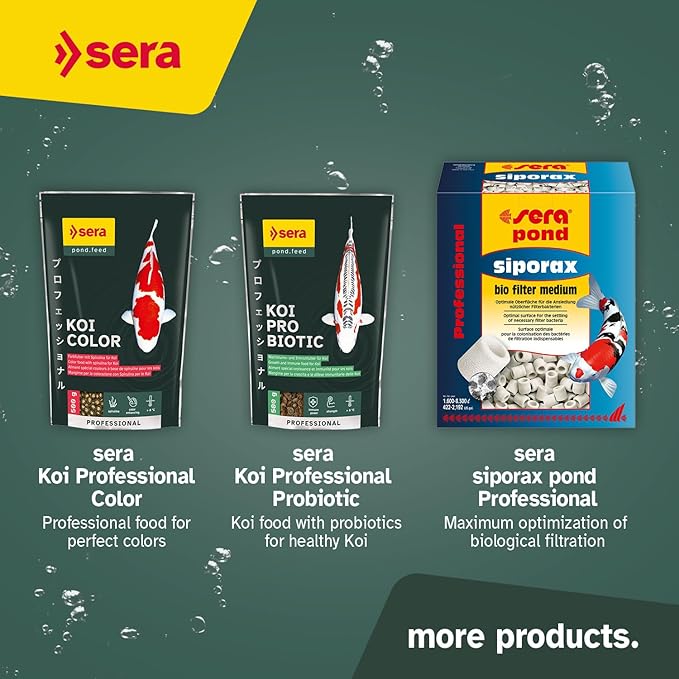 sera Koi Professional Spring & Fall Food 4.86 lb/2200 g | Floating Pellets for Immune Support & Condition | for Temperatures Below 63°F | Enriched with Vitamins & Omega Fatty Acids
