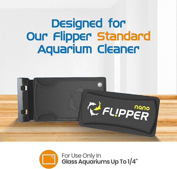 Flipper Nano Aquarium Replacement Blades for Fish Tank Cleaning Kits – Stainless Steel Replacement Blades for Glass Tanks – Aquarium Cleaner Blades, 2 Pack