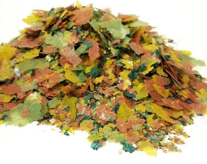 Aquatic Foods Inc. Premium Vitamin Enriched Flakes for All Tropical Fish, All Koi & Pond Fish with Additional Pellets & Wafers Included, AFI Flakes - 1/4-lb