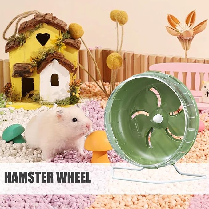 Doefo Silent Hamster Wheel 6 Inch - Quiet Hamster Wheel Dwarf Hamster Toys | Hamster Exercise Wheels Small Animal Toys, Exercise Wheel for Hamsters, Gerbils, Mice, Hedgehog
