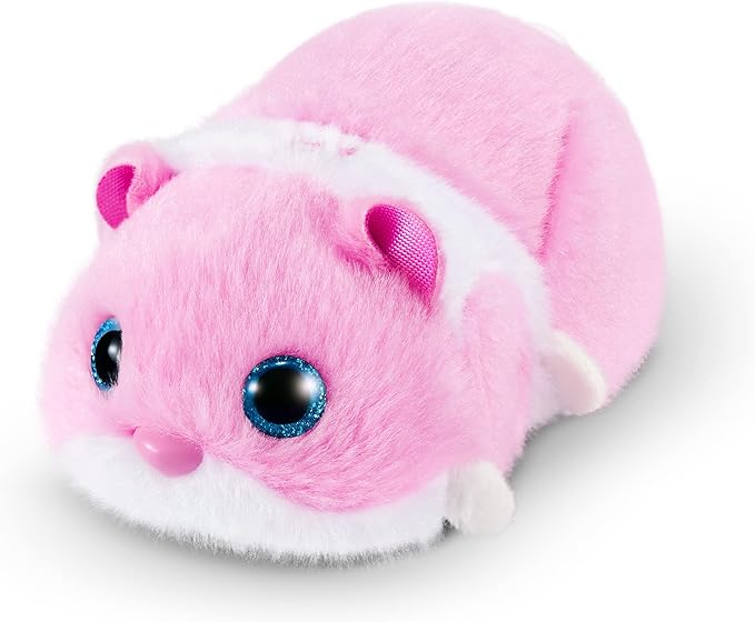 Pets Alive Hamstermania (Pink) by ZURU Hamster, Electronic Pet, 20+ Sounds Interactive, Hamster Ball Toy for Girls and Children