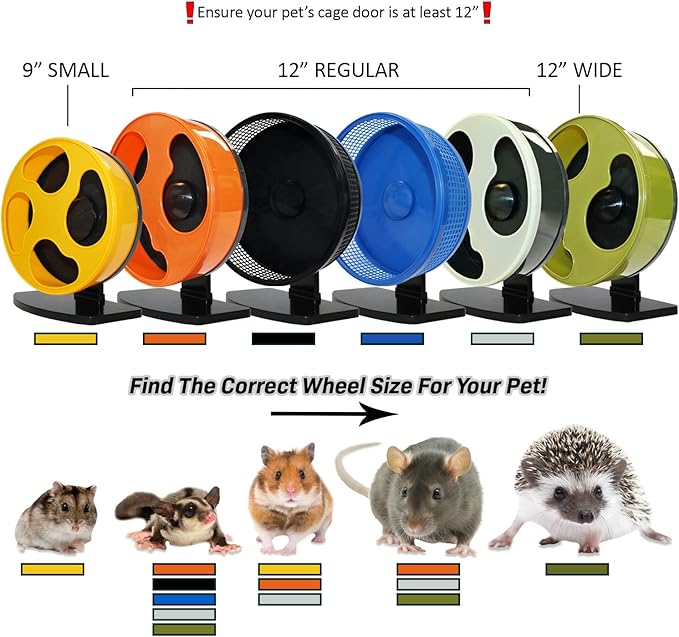 Silent Runner Glow Wheel - 12" Regular - Exercise Wheel (Wheel No Stand + AutoClean Track)