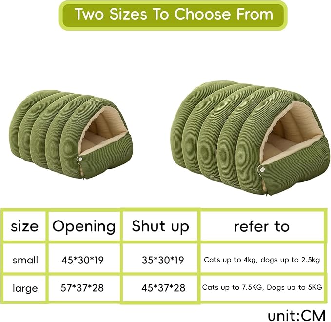 Removable and Washable Winter Closed-Off Cat Bed, Cat Winter Cave, Cute Cat Beds for Indoor Cats, Disassembled Design for Easier Cleaning, with Hair Remover (2PcsPurple, 22.4 * 14.6 * 11.0 in)