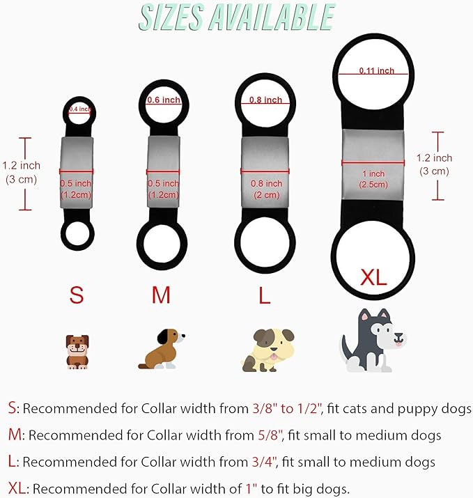 Personalized Custom Dog & Cat IDs - No Noise, Slide On, Engraved Dog Name Tags for Small, Medium, Large Pets