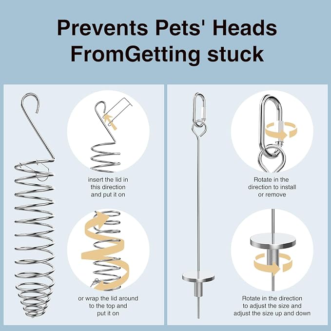GFZ Rat Foraging Toy - Hanging Chew Slow Feeder Enrichment Interactive toys in hamster cages for Small Pets Like Rabbits, Birds, Guinea Pigs - Easy to Install (2PCS, Small)