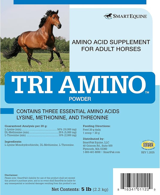 Uckele Tri Amino Horse Supplement - Equine Vitamin & Mineral Supplement - 5 Pound (lb)