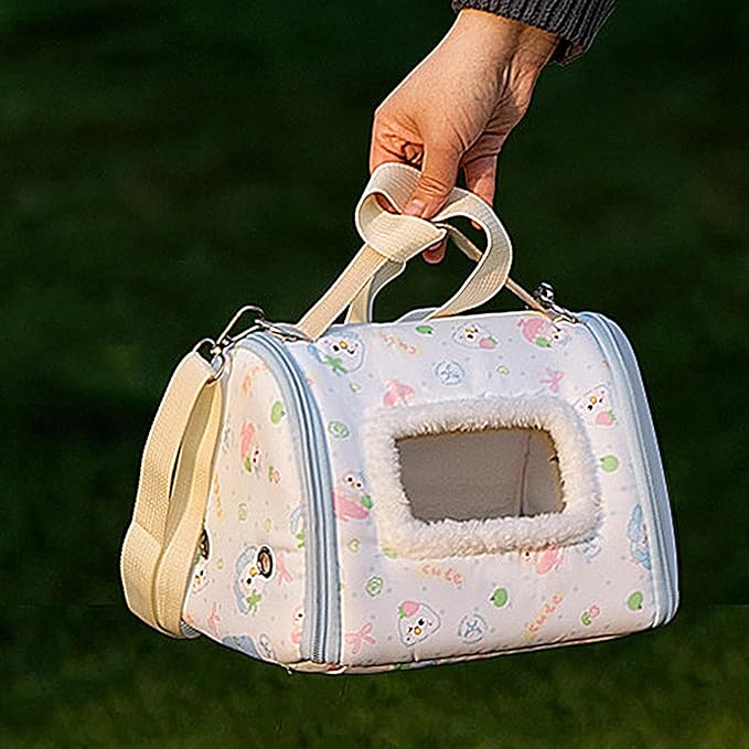Bird Travel Carrier | Portable Parrot Transport Box with Clear Window, Lightweight Bird Carrier for Parakeet, Conure, Cockatiel, Canary, African Grey, Lovebird Hiking & Camping
