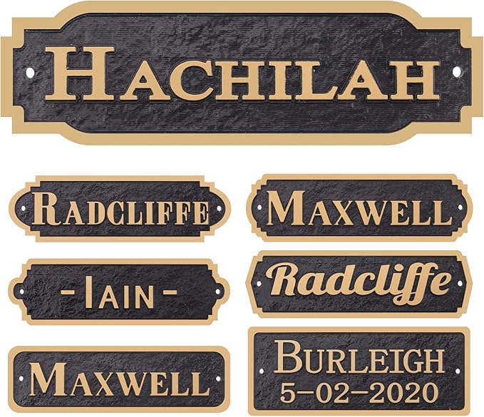 Acrylic Horse Stall Name Plate, 2.4" x 8" Personalized Stall Signs, UV Protected, Custom Pet Name Sign, All Weather Adhesive, Mounting (Rose Gold, Style 2)