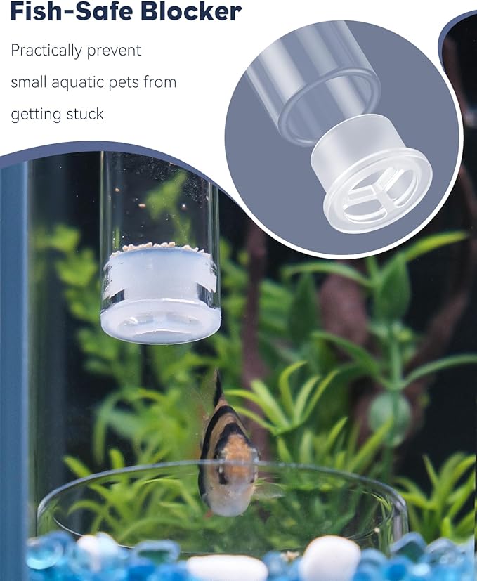 Pawfly Aquarium Fish Shrimp Feeder Feeding Dish Set Clear Glass Tube with Food Bowl/Tray Fish Tank Supplies with 2 Suction Cups
