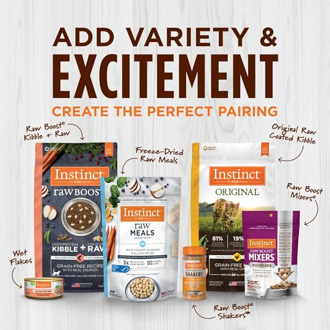 Instinct Raw Boost, Natural Dry Dog Food with Freeze Dried Pieces, High Protein, Grain Free Recipe - Real Beef, 10 lb. Bag