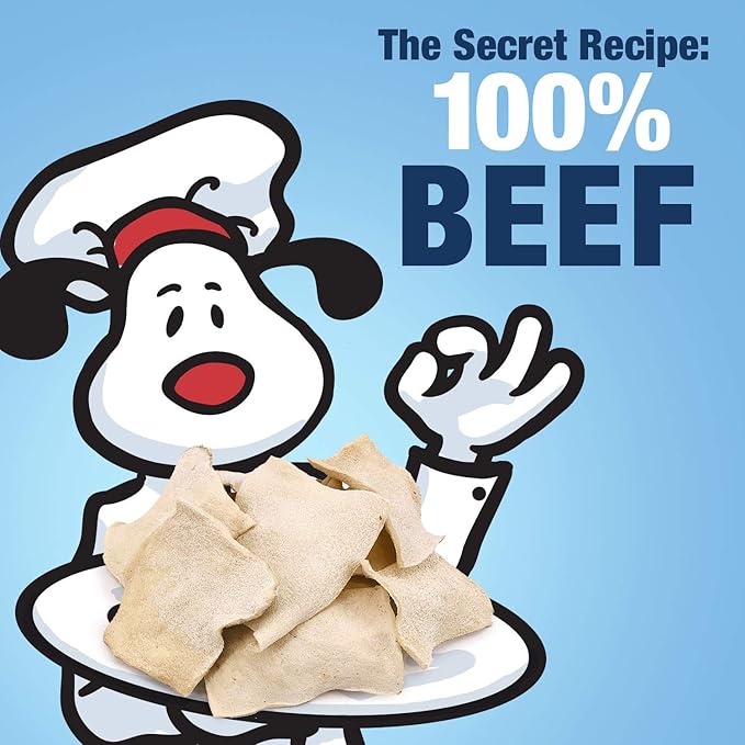 ValueBull USA Rawhide Chips, Natural Beef Flavor, 1 Pound - Natural & Safe, USA Beef Hide, Long Lasting, Chemical Free, No Artificial Flavors