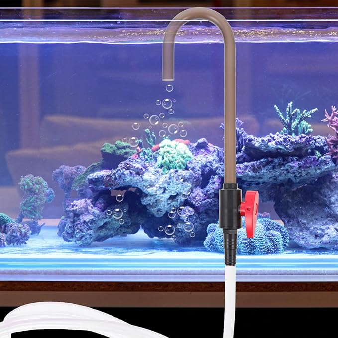 VILLCASE Hanging Type Aquarium Water Changer with Hook Fish Tank Water Supply Tool 14.56In Easy Installation for Aquarium Maintenance and Replacement