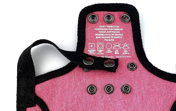 DOWN UNDER OUTDOORS 4 Pack Medium-Large Saddles with Adjustable Straps, Poultry Saver, Protector, Apron, Supplies, Care Products (Mixed Colors)
