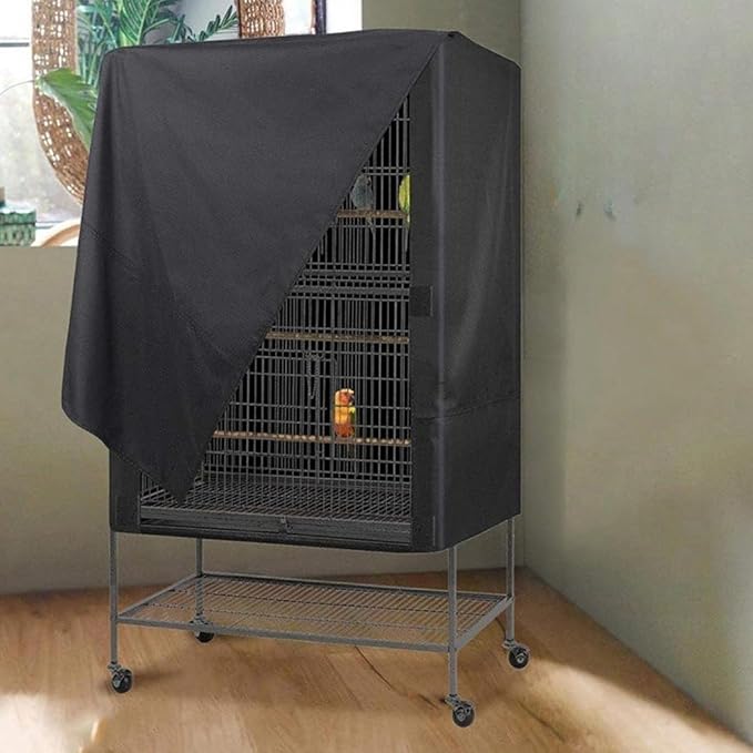 Bird Cover for Cage,Breathable Black Out Lightweight Washable Dust Proof Hood Lovebird Canary Conure Cockatiel Parakeet Pet Night