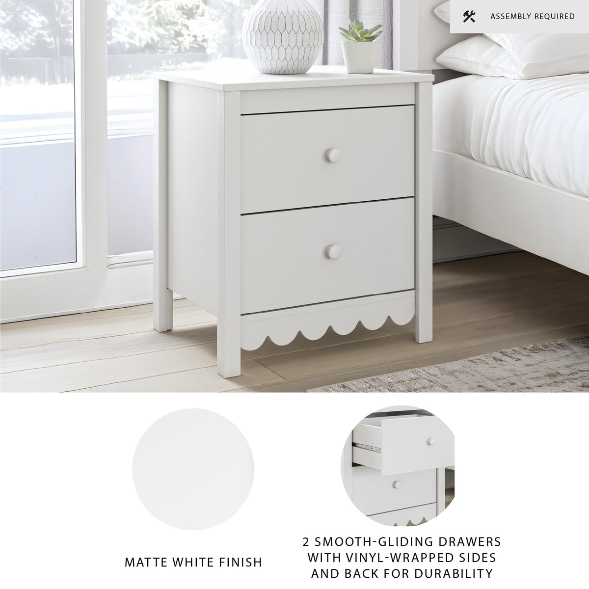 Bedside Table Nightstand