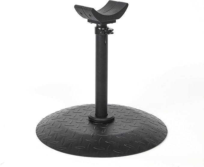Horse Hoof Stand, Height Adjustable Farrier Stand for Horse Hoof Trimming, 17 in Wide Round Base for Foot Balance Control