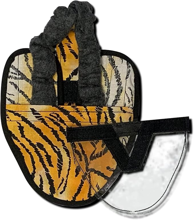 Hen Holster Wrap-Around Bird Diaper & Harness for Larger Pigeons, Small Breed - with Removable Liner, Adjustable Fit for Outdoor Adventures & Indoor Use, Easy to wear - Tiger, XS