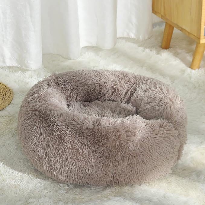 Cat Beds for Indoor Cats,15.7 Inch Small Cats Beds, Washable-Round Pet Bed for Puppy and Kitten with Slip-Resistant Bottom