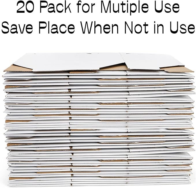 Coloch 20 Pack Cardboard Pet Carrier for Small Pets, 11x8x6 Inches Disposable Pet Transport Box for Pullets, Fowls, Hamsters, Gerbils, Reptiles, Guinea Pigs