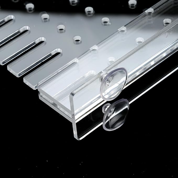 Aquarium Divider Clear 10/15/20 Gallon Fish Tank Divider with Suction Cups (15/20 Gallon)