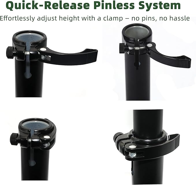 Horse Hoof Stand, Height Adjustable Farrier Stand for Horse Hoof Trimming, 17 in Wide Round Base for Foot Balance Control