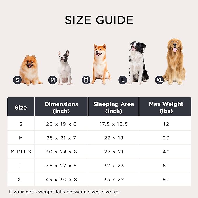 Bedsure Cute Dog Bed for Small Medium Dogs - Washable Furry Puppy Beds, Rectangle Orthopedic Corduroy Fleece Pet Beds with Removable Zipper Cover, 25x21x7inches, Camel Brown