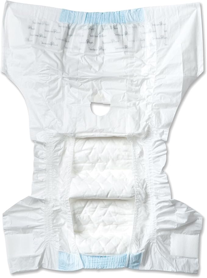 Paw Inspired 32ct Disposable Dog Diapers | Female Dog Diapers Ultra Protection | Diapers for Dogs in Heat, Excitable Urination, or Incontinence (Medium Plus)