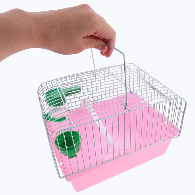 VANZACK cage Small Pet Cage Parrot Portable Bird Small Bird Pet Travel Carrier Travel Carrier Portable Hamster