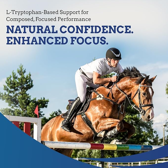 TryChill™ 25 Pack– L-Tryptophan-Based Support for Horses – Promotes a Composed Demeanor Without Sedation – Enhances Focus, Confidence & Performance – 100% Natural & Competition Safe