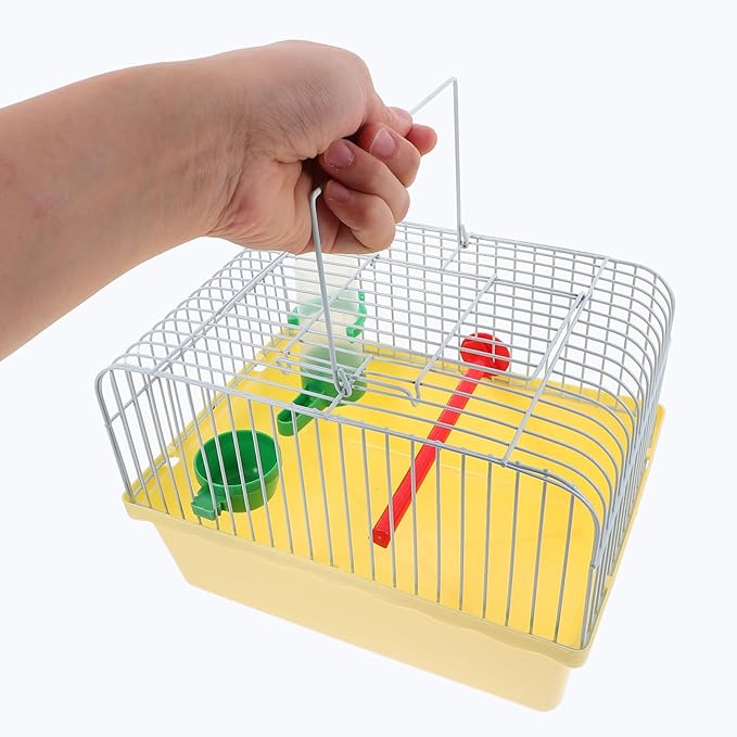 balacoo Spacious Portable Bird Carrier Cage Lightweight Travel Cage with Perch Food Box Waterer for Parrots Lovebirds and Pets for Outdoor Adventures and