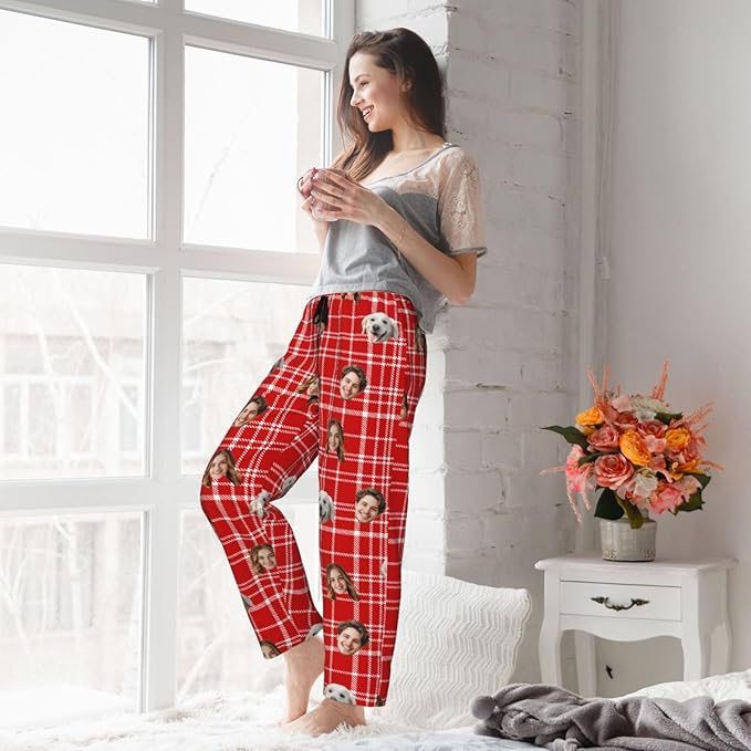 Personalized Pajama Pants For Men Women Custom Pajama Pants With Face Custom Face Pajamas Funny Customized Gifts
