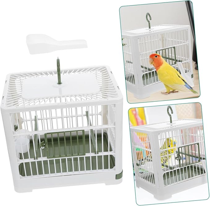 Portable Bird Travel Carrier Cage Small Bird Cage for Travel Pigeon Nest