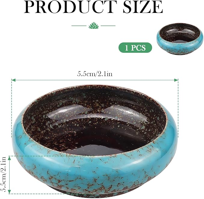 Garden Bowl Planter Lotus Flower Bowl Hydroponic Plant Succulent Ceramic Pots Glazed Cactus Flower Plant for Flowers Succulent Table Centerpiece