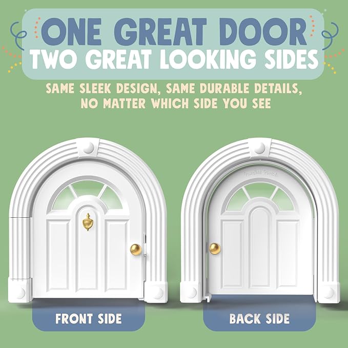 Purrfect Portal Meow Manor® Cat Door Interior Door - No-Flap, Fits Cats Up to 20 lbs, Easy DIY Setup, No Training Needed