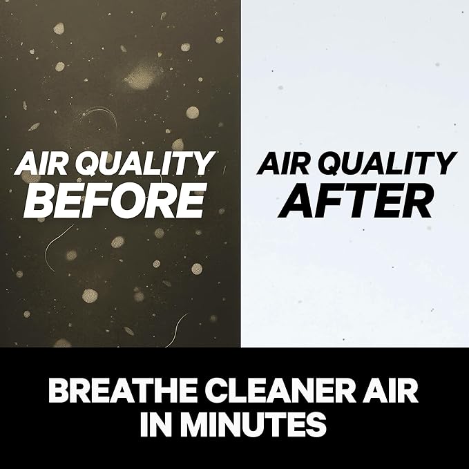 PuroAir 130i HEPA Air Purifiers for Home Pets - Covers Up To 600 Sq Ft - Filters Up To 99.9% of Pollutants, Smoke, Pollen, Dust - Quiet HEPA Air Filter - Air Purifiers for Bedroom (2 Pack)