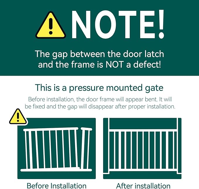 Babelio 36-56" Extra Wide Auto Close Baby Gate with Cat Door, Pet Gate Indoor with Extra Wide Walk Thru Door, Metal Dog Gate for Doorway, Stairs, Includes 4 Wall Cups and 3 Extension Pieces, White