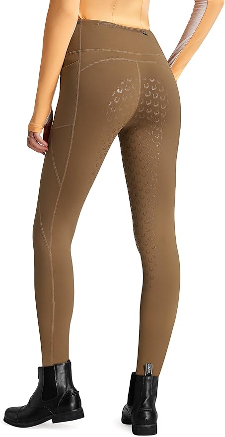 FitsT4 Sports Women's Winter Riding Breeches Fleece Lined Horse Riding Pants Tights Full Seat Silicone Equestrian Breeches