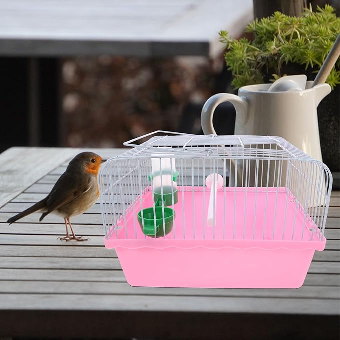 VANZACK cage Small Pet Cage Parrot Portable Bird Small Bird Pet Travel Carrier Travel Carrier Portable Hamster