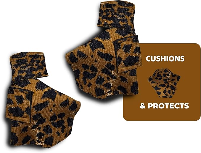 Duck Shoes for Injured Feet – Protective Neoprene Footwear for Ducks, Protective Shoes for Birds with Injured feet, Bumblefoot Relief - Large, 4.5” Max. Inside Width - Leopard