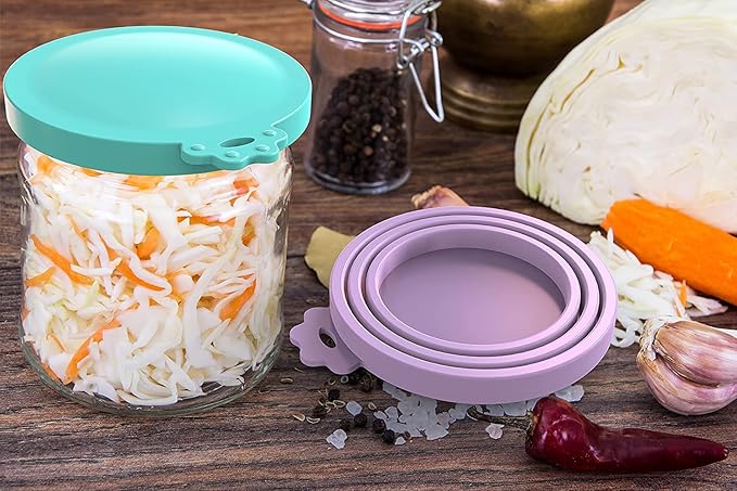 8 pack Silicone Pet Food Can Lids for 3 Standard Size Food Cans for Pet Food Cans or Canned Goods, Multicolor
