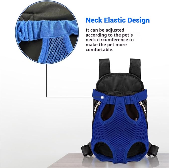 Portable Pet Carrier Backpack, Adjustable Pet Front Cat Dog Carrier Backpack Travel Bag for Small Medium Dogs Cats Puppies, Cat Backpack Carrier for Hiking Cycling (M, XL)
