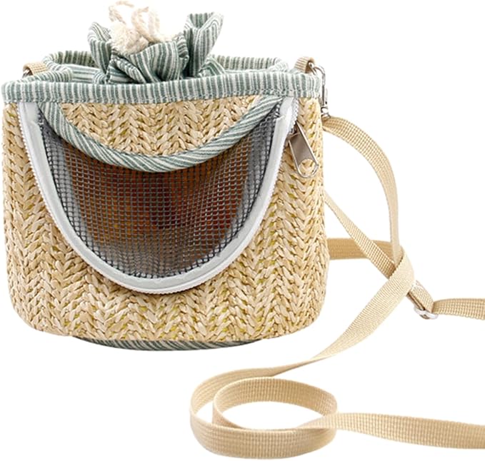 Trendy and Functional Bird Carrying Bag - Breathable Parrot Hiking Carrier with Shoulder Strap | Ideal for Small Pet Animals