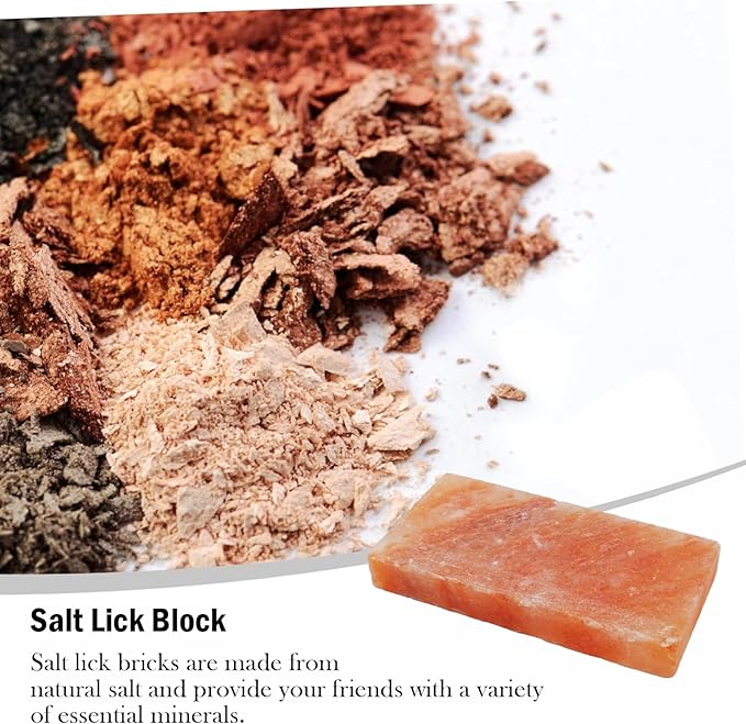 Himalayan Rectangle Horse Salt Lick Brick for Cattle, Goats, Cows and Other Livestock, 100% Natural Animal Salt Blocks for Deer Provide Minerals(1 Pcs | 8 x 4 x1 Inches)