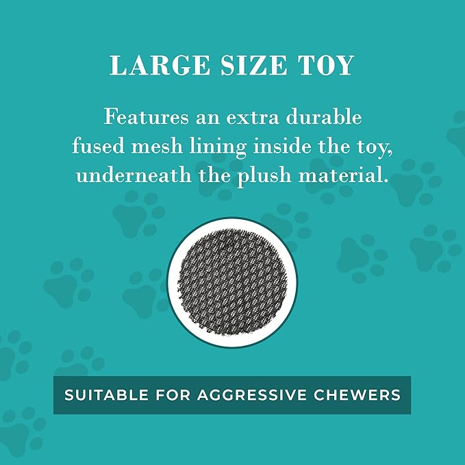Haute Diggity Dog Dogior Bone, Plush Designer Dog Toys with Interactive Squeaker, Stimulating Pet Enrichment, Machine-Washable & Safe Materials for All Breeds, Size Large