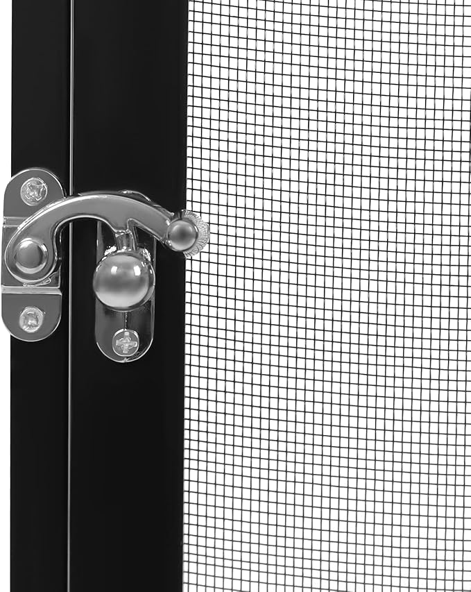 Reptile Terrarium Cage 17.7"x17.7"x31.5", 360° Panoramic Foldable Reptile Terrarium Kit, Aluminum Alloy Mesh Cage Micro Pet Feeding Net Box for Chameleons, Lizards, Snakes, Spiders