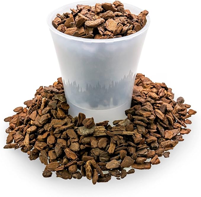 Premium Grade New Zealand Pinus Radiata Bark by Gardenera - Organic Hand Mixed New Zealand Pine Bark for Orchids - Medium Chips 9-12mm - 5 Quart