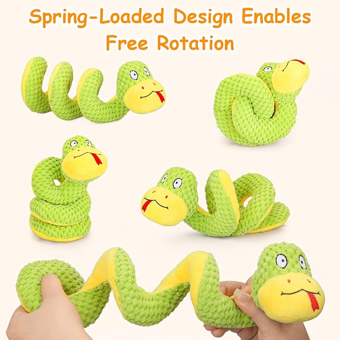 Retro Shaw Cat Toys, 11 in Realistic Catnip Snake Toy with Crinkle Sound Inside, Cat Nip Toys with SilverVine, Stuff Snake Interactive Snake Toy for Cats to Chew