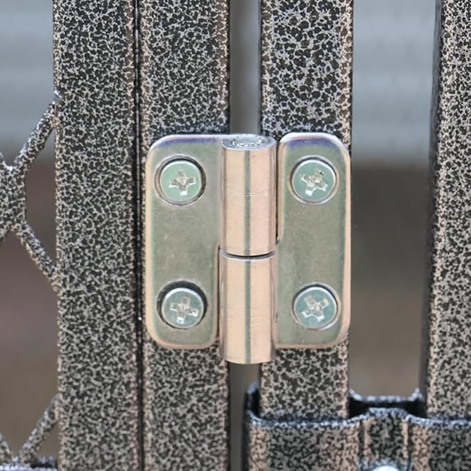 Large Walk-in Cage 77-inch Heavy Duty Birdcage Outdoor Diamond Grid Aviary Parrot Cage Wide Flight Metal Birdcage for Macaw Budgie Conure Lovebird Parakeet Cockatiel, 6.4x3.87x5.91ft, Silver