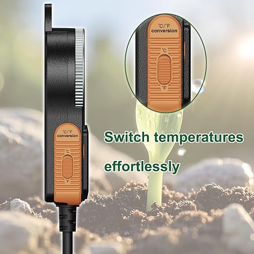 Temperature Controller can be Used for aquaculture, Plant mat Heating, Reptile Thermostat, with Load line Over-Temperature Protection and Dual Sensor auto-Safety Calibration