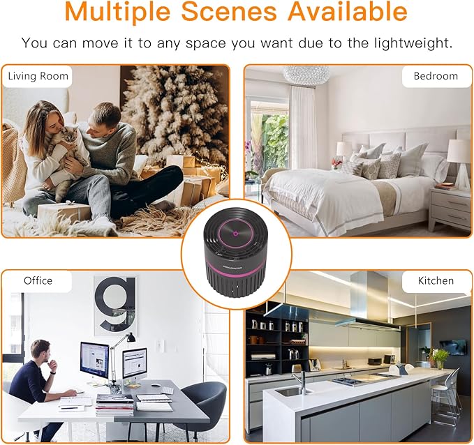 MEGAWISE H13 HEPA Air Purifier for Home, Bedroom & Office | 3-Stage Filtration for Smoke, Dust, Pet Dander | Quiet & Ozone-Free
